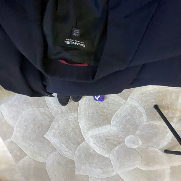 Emanuel Ungaro Magnificent Suit Pin Striped Jacket Sz 6 Perfect Condition - Picture 13 of 13